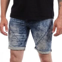 SUBLEVEL Short En Jeans Bleu Délavé Homme Sublevel Denim
