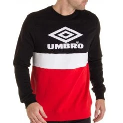 UMBRO Sweat Noir/Rouge Homme Umbro Street Crew