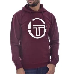 SERGIO TACCHINI Sweat à Capuche Bordeaux Homme Sergio Tacchini Stadium