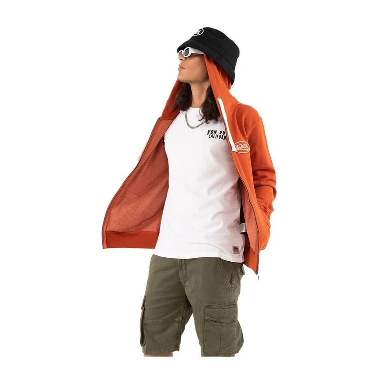 VONDUTCH Sweat zippé avec capuche homme molletonné avec borderie en coton Camp VONDUTCH Sweat Zippé Avec Capuche Homme Molletonné Avec Borderie En Coton Camp -NASA shop B2CD 2646
