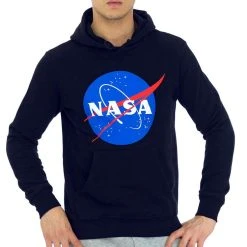 NASA Sweat à Capuche Marine Homme Nasa 12H