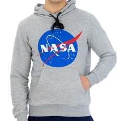 NASA Sweat Ă Capuche Gris Homme Nasa 12H