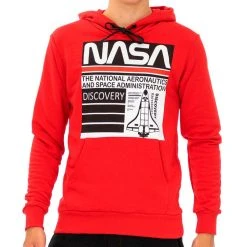 NASA Sweat Ă Capuche Rouge Homme Nasa 59H