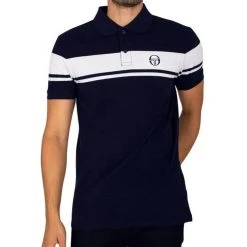 SERGIO TACCHINI Polo Marine/Blanc Homme Sergio Tacchini Young