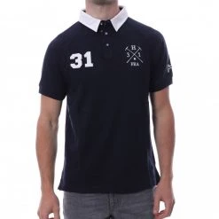 HUNGARIA Polo Marine Homme Hungaria Sport Style